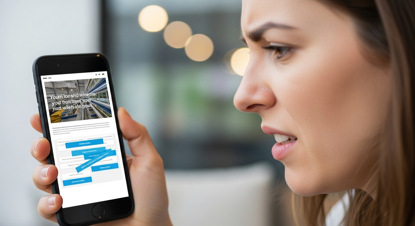 It’s Not Mobile-Friendly (Responsive)